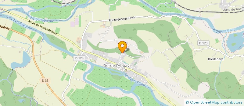 localisation de l'entreprise LES TAMARIS  SORDE-L'ABBAYE