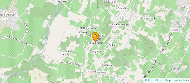 localisation de l'entreprise LES TAMARIS  NERIGEAN