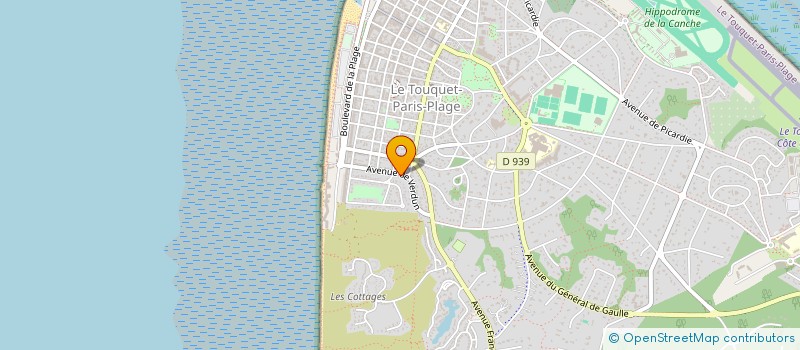 localisation de l'entreprise LES TAMARIS à LE TOUQUET-PARIS-PLAGE