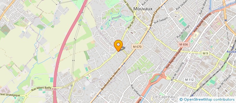 localisation de l'entreprise LES TAMARIS 59 à MARCQ-EN-BARŒUL