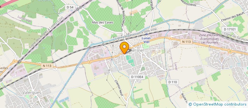 localisation de l'entreprise LES TAMARIS  LUNEL-VIEL