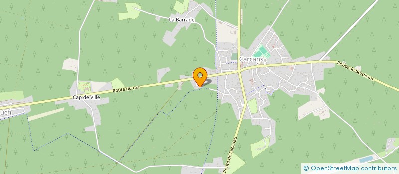 localisation de l'entreprise LES TAMARIS  CARCANS