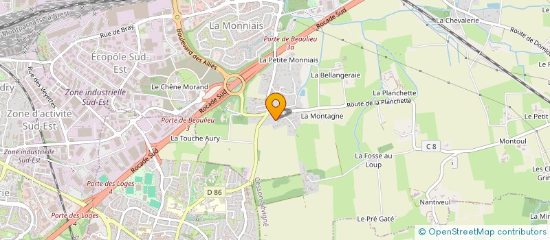 localisation de l'entreprise LES TAMARIS  CESSON-SEVIGNE