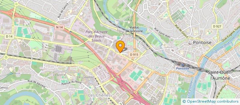 localisation de l'entreprise LES TAMARIS  PONTOISE