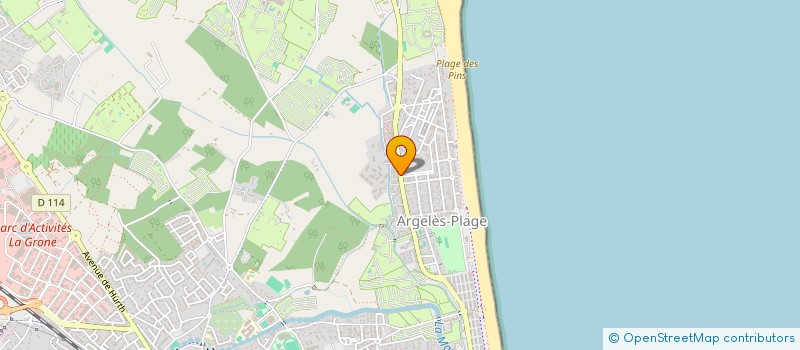 localisation de l'entreprise LES TAMARIS VERTS à ARGELES-SUR-MER