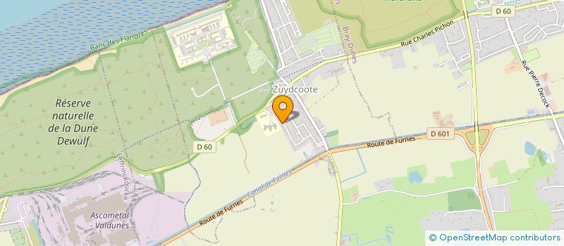 localisation de l'entreprise LES TAMBOURS DE LA COTE D'OPALE  GHYVELDE