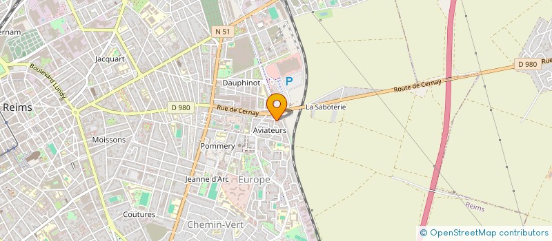 localisation de l'entreprise LES TAMBOURS DE LA VILLE DES SACRES  REIMS