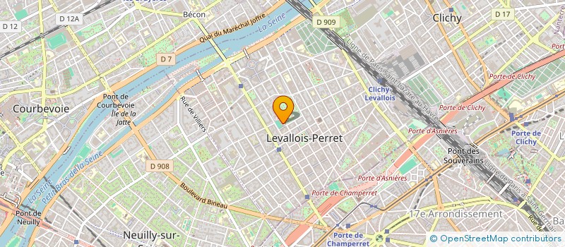 localisation de l'entreprise LES TANGOTROTTERS à LEVALLOIS-PERRET