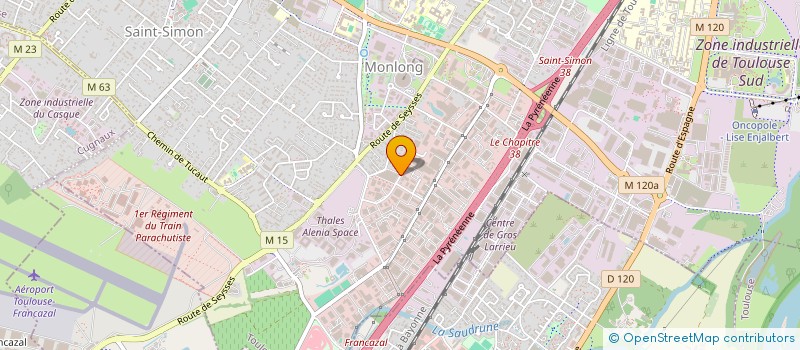 localisation de l'entreprise LES TANIERES 1 à TOULOUSE