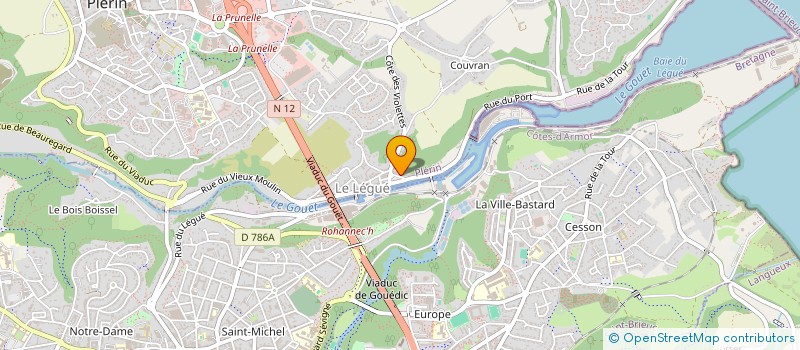 localisation de l'entreprise LES TANINS à PLERIN