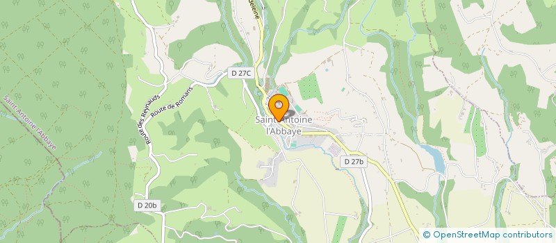 localisation de l'entreprise LES TANINS  SAINT ANTOINE L'ABBAYE