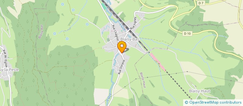 localisation de l'entreprise LES TANINS DE L'ASPHALTE  BLAISY-BAS