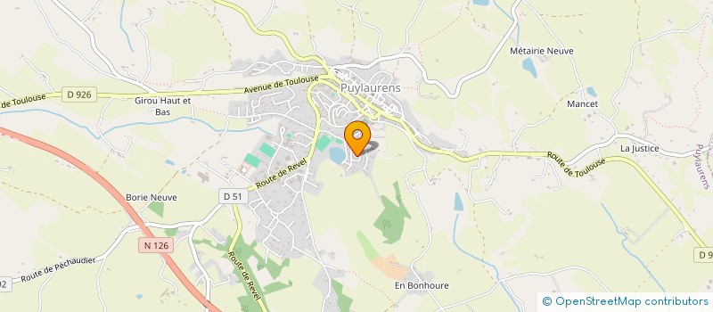 localisation de l'entreprise LES TANNEURS  PUYLAURENS