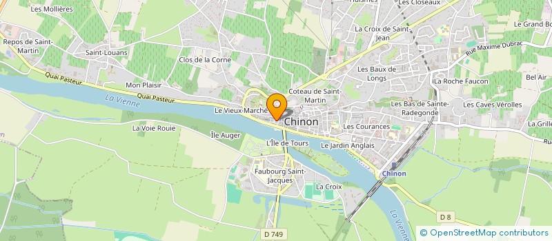 localisation de l'entreprise LES TANNEURS à CRAVANT-LES-COTEAUX