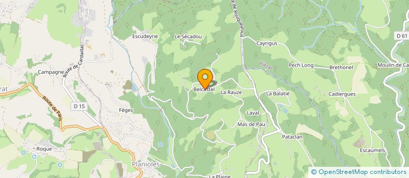 localisation de l'entreprise LES TANNINS DE MO  PLANIOLES