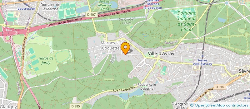 localisation de l'entreprise LES TANTETTES  VILLE-D'AVRAY