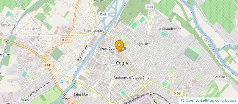 localisation de l'entreprise LES TAPEURS DE BARRIQUES à COGNAC