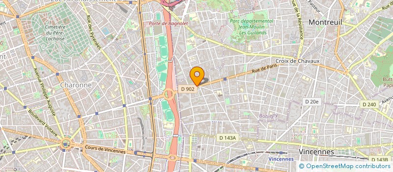 localisation de l'entreprise LES TAPIS VOLANTS à MONTREUIL