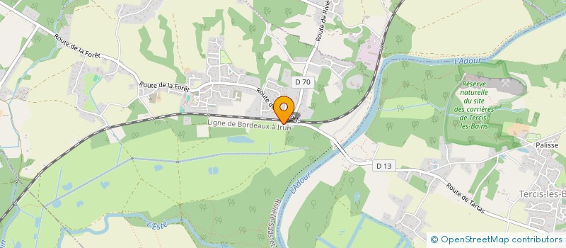 localisation de l'entreprise LES TARBELLES  RIVIERE-SAAS-ET-GOURBY