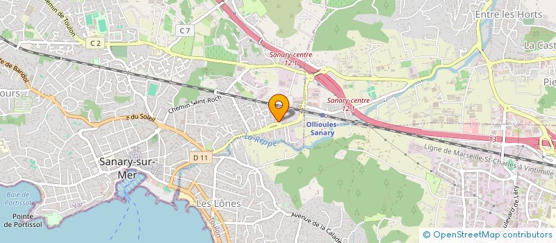 localisation de l'entreprise LES TARGAIRES SANARYENS à SANARY-SUR-MER