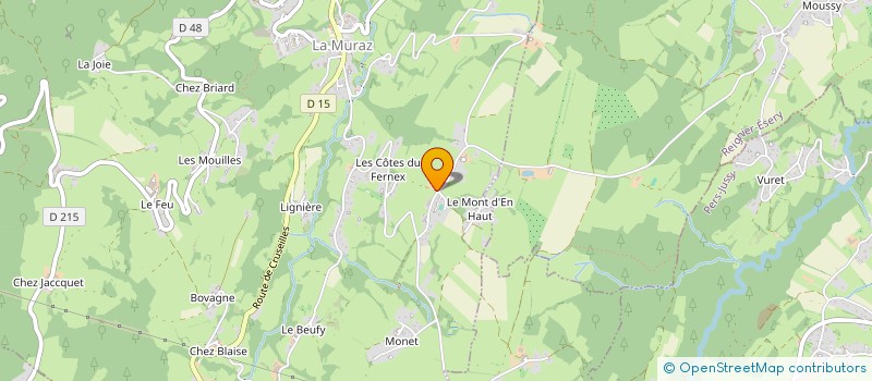 localisation de l'entreprise LES TARINES  LA MURAZ