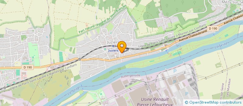 localisation de l'entreprise LES TATAS FLINGUEUSES 4L  JUZIERS