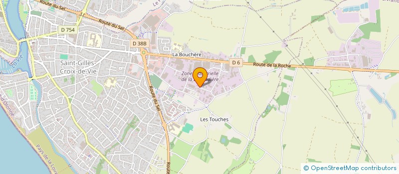 localisation de l'entreprise LES TAUDES à SAINT-GILLES-CROIX-DE-VIE
