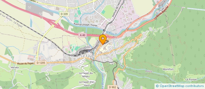 localisation de l'entreprise LES TAUREAUX  PASSY