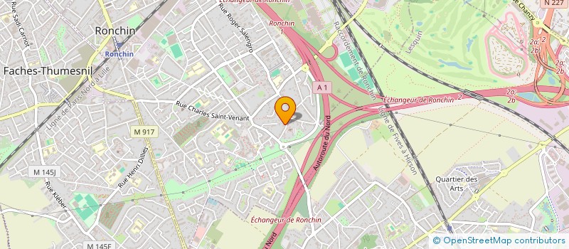 localisation de l'entreprise LES TAUREAUX DE RONCHIN à RONCHIN