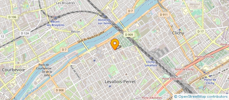 localisation de l'entreprise LES TAXIS 7000 à LEVALLOIS-PERRET