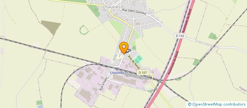 localisation de l'entreprise LES TAXIS BLANCS  CHAULNES