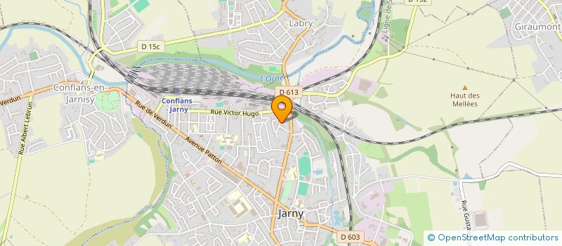 localisation de l'entreprise LES TAXIS CONFLANS  JARNY