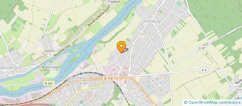 localisation de l'entreprise LES TAXIS DE BONNIERES  FRENEUSE