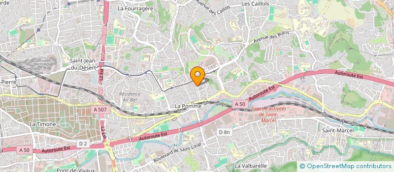 localisation de l'entreprise LES TAXIS DE L'ESPOIR MARSEILLE à MARSEILLE 11EME