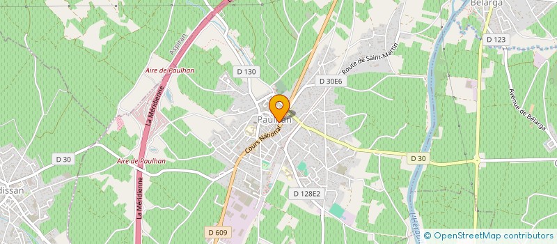 localisation de l'entreprise LES TAXIS DE PAULHAN  PAULHAN