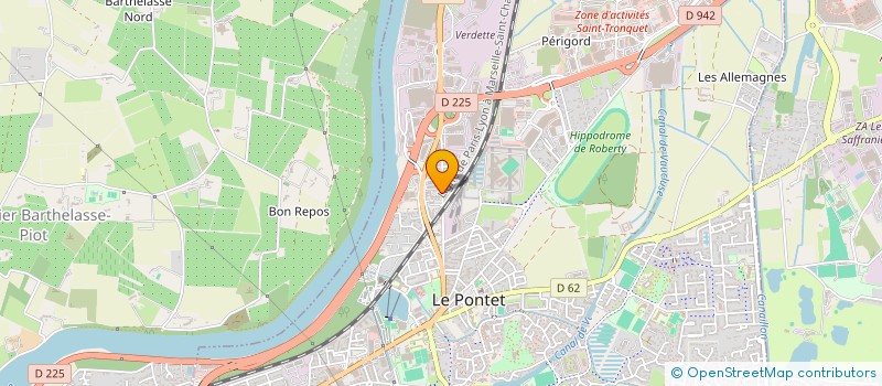 localisation de l'entreprise LES TAXIS DE PROVENCE  LE PONTET