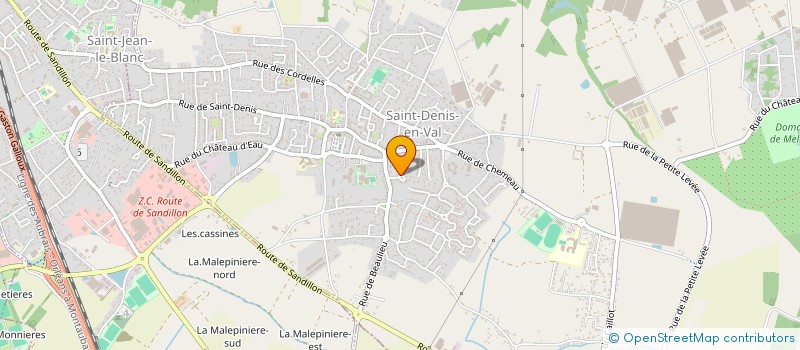 localisation de l'entreprise LES TAXIS DE ST DENIS EN VAL SARL à SAINT-DENIS-EN-VAL