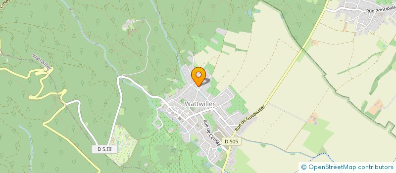 localisation de l'entreprise LES TAXIS DES SOURCES  WATTWILLER