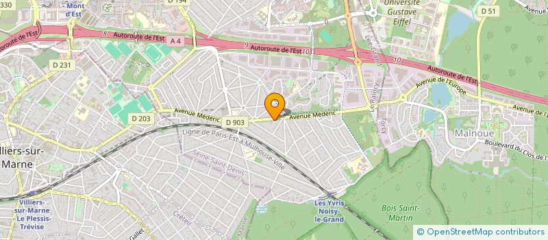localisation de l'entreprise LES TAXIS DU SUD à NOISY-LE-GRAND