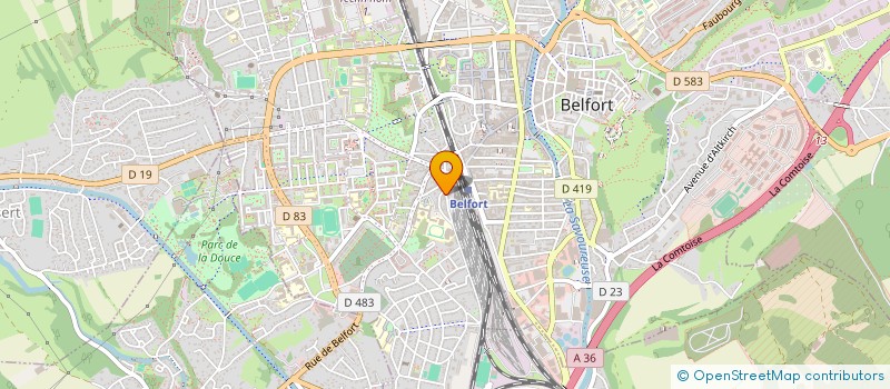 localisation de l'entreprise LES TAXIS DU TERRITOIRE SARL à BELFORT
