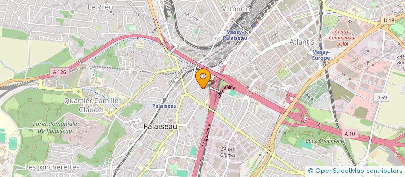 localisation de l'entreprise LES TAXIS ECO à PALAISEAU