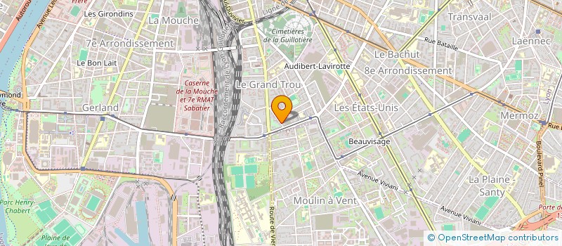 localisation de l'entreprise LES TAXIS IKS  LYON 8EME