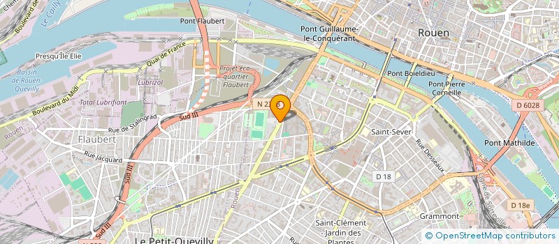 localisation de l'entreprise LES TAXIS JAUNES - ROUEN METROPOLE à ROUEN