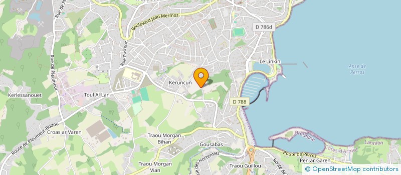 localisation de l'entreprise LES TAXIS PERROSIENS SARL à PERROS-GUIREC