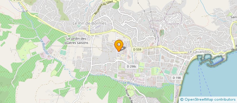 localisation de l'entreprise LES TECHNICIENS DE L HABITAT à BORMES-LES-MIMOSAS