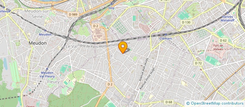 localisation de l'entreprise LES TECHNICIENS DU BATIMENT à CLAMART