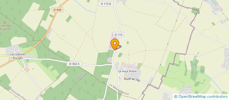 localisation de l'entreprise LES TECHNICIENS DU BOIS à LE MESNIL-SIMON
