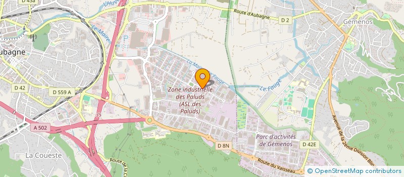 localisation de l'entreprise LES TECHNICIENS DU PARQUET  AUBAGNE