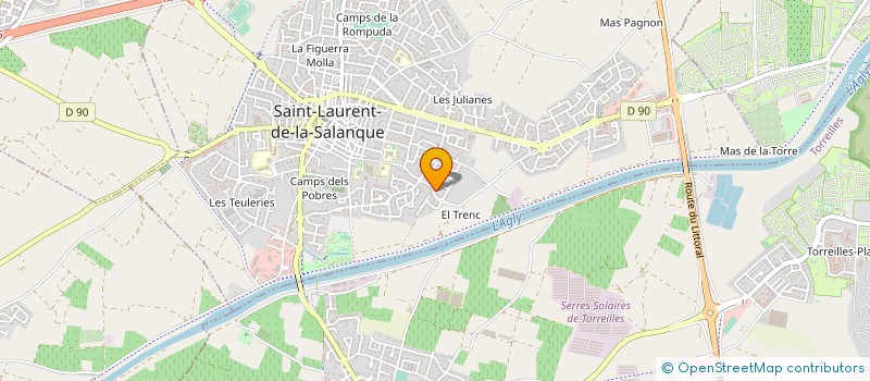 localisation de l'entreprise LES TECHNICIENS DU ROUSSILLON  SAINT-LAURENT-DE-LA-SALANQUE