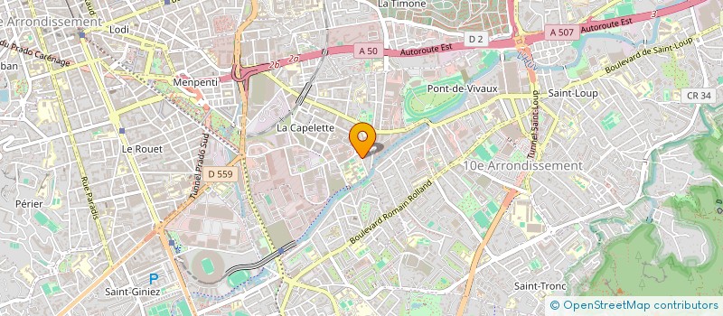localisation de l'entreprise LES TECHNIQUES EPHEMERES à MARSEILLE